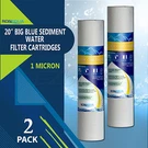 Big Blue Sediment Replacement Water Filters 1 Micron 4.5" X 20" Set Of. Fixed Price $38.99.