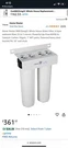 Home Master Stage Whole House Water Filter HMF2SMGCC. Fixed Price $240.00.