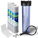 High Capacity Transparent Whole House Water Filter System & Block Carbon. Fixed Price $144.99.