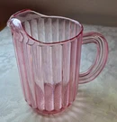 Vtg Rubbermaid Pitcher "bouncer" 3338-5 Translucent Pink Hard Plastic. Fixed Price $21.00.