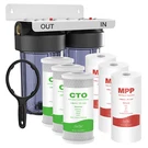 10INCH Big Blue Whole House Water Filter System Housing + 3 Set Extra. Fixed Price $39.99.