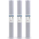 3 Pack Coconut Activated Carbon Block Water Filter 10 Micron 2.5" X 20". Fixed Price $40.00.