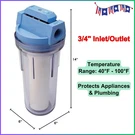 Culligan HF-360A/HF-360B Whole House Water Filter System With Clear Housing. Fixed Price $42.36.