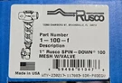 Rusco Spin Down Filter Pe Screen Style 1" Part No 1-100-F (100 Mesh W/valve). Fixed Price $25.00.