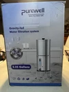 Purewell Gravity-fed Water Filtration 2.25 Gallons 304 Stainless Steel 3-STAGE. Fixed Price $250.00.