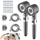 2-PACK High Pressure Filtered Handheld Shower Head Set, 12 Replaceable Filters. Fixed Price $21.95.