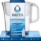 Brita 10-CUP Water Pitcher In White With 1-ELITE Filter, Bpa Free. Fixed Price $32.50.