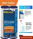 2 Pack Filtrete Pleated Water Filters 30 Microns For Whole House. Fixed Price $29.44.