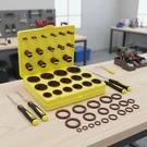 382 Pcs Sae Viton O-ring Set 30 Sizes For Automotive & Plumbing Excellence. Fixed Price $99.58.