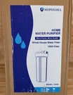 Mopuehel Whole House Water Purifier Filter 1025C Clear Housing Open Box. Fixed Price $26.96.