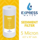 Express Water Sediment Filter Cartridge Whole House Big Blue Micron 4.5" 10". Fixed Price $32.99.