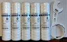 5PK Hydronix Micron SWC-25-1010 String Sediment Filter Cartridges W/ Wrench. Fixed Price $21.99.
