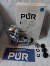 Pur Plus Chrome Faucet Filtration System, Model FM-3700B. Fixed Price $36.99.