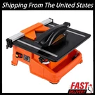 7-INCH Wet Tile Saw 6500 Rpm Pure Copper Motor, Adjustable 45 Bevel. Fixed Price $72.99.