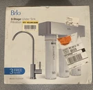 Brio Sink Filtration System H15.4" X W16.9" D5.5 650GAL Nickel Faucet Carbon. Fixed Price $160.65.