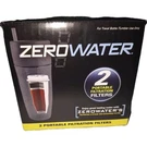 New Sealed Zero Water (ZR-230) 2-PACK Stage 5 Portable Filters (tumblers). Fixed Price $22.95.