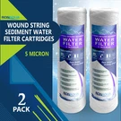 Wound String Sediment Micron Water Filter Cartridge 2.5" X 10" Pack. Fixed Price $10.30.