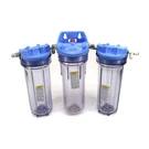 (2) Pentek 150071 Clear 10" Water Filter Housing 1/2" Npt W/ (1) 158649 3/4". Fixed Price $59.99.