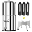 Gravity-fed Water System, With 3 Filters, 2.25G Stainless-steel. Fixed Price $99.99.