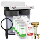 2STAGE Whole House Water Filter System Spin Down Sediment Home Filtration. Fixed Price $25.99.