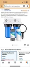 Pureplus 2-STAGE Whole House Water Filtration System, 10" X 4.5" Universal Ho.... Fixed Price $79.00.