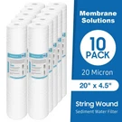 Micron 20"X4.5" Big Blue String Wound Sediment Water Filter For Simpure DB20P. Fixed Price $28.96.