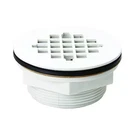 Shower Drain, Compression, Pvc, White Grid, 133-101. Fixed Price $10.19.