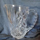 Cristal D'arques Villemont Clear Glass Crystal Water Juice Milk Tea Pitcher. Fixed Price $15.00.