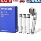 Handheld Shower Head Hard Water Softener 3 Filters Strong Pressure Eco Friendly. Fixed Price $68.57.