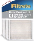 Filtrete 16X20X1 Furnace Air Filter, Merv 5, Mpr 300 Case Of. Fixed Price $31.00.