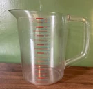 Vtg Rubbermaid 8 Cup Clear Polycarbonate Plastic Measuring Pitcher Rare Size. Fixed Price $19.55.