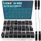 Keze 788-PC Sae Rubber O-ring Kit, 24 Sizes Buna-n 70A With Hook & Pick. Fixed Price $18.01.