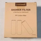 Miniwell Shower Filter L720 Plus And Pp Cotton Box Of 3 Sealed. Fixed Price $18.69.