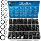 24 Size Rubber SET,1120 Pcs Black Small Assortment. Fixed Price $17.58.