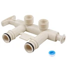 New 7370286 Water Softener Bypass Valve Threaded Connectors Morton M20, M27, M30. Fixed Price $35.00.