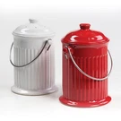 Norpro Ceramic Kitchen Compost Keeper - Countertop Pail, Gallon 10 X 7.75 Inch. Fixed Price $50.98.