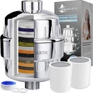 Aqua Earth Shower Filter For Hard Water Removes Chlorine And Harmful. Fixed Price $36.39.