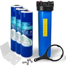 High Capacity Blue Whole House Water Filter System & Granular Carbon. Fixed Price $124.99.