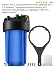 Simpure Whole House Water Filter Housing (DB10P), 10" X 4.5" 1045-BLUE. Fixed Price $49.99.