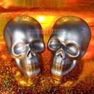 Silver Luster Skull Salt & Pepper Shakers Metallic Halloween 2011 Target Rare. Fixed Price $49.99.