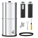 Ultra-filtration Gravity Water Filter 304 Stainless Steel, Reduces 99% Chlorin. Fixed Price $143.99.