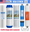 Stage Reverse Osmosis System Water Filter With 75GPD Ro Membrane 5-PACK Set Us. Fixed Price $27.99.