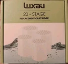 4 Pc Luxau 20 (also Fit 15, 18 Stage) Shower Filter Replacement White. Fixed Price $42.99.