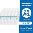 Micron 10"X2.5" String Wound Whole House Rain Water Sediment Filter Cartridges. Fixed Price $7.28.