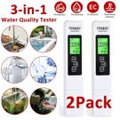 2PC Tds Meter Digital Tester Water Quality Testing Kits Drinking 0-9990PPM. Fixed Price $10.80.