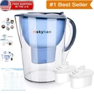 3.5L Alkaline Water Filter Pitcher Remove Odors & Fluoride, Eco-friendly. Fixed Price $58.99.