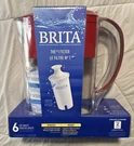 New Brita Red 6 Cup Water Filter Pitcher & - Flip Top Lid. Fixed Price $25.00.