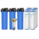 Inch Whole House Water Filter Housing System 20" X 4.5" Pp Pleated Filtration. Fixed Price $39.99.