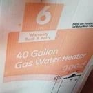 Ge Gallon Lp Propane Gas Water Heater 32,000 Btu GP40T06AVR10. Fixed Price $900.00.