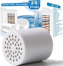 25 Stage Shower Filter Replacement Cartridge, Pack Universal Cartridges For Ha. Fixed Price $26.27.